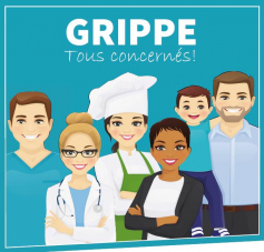 Visuel Vaccination EHPAD Grippe tous concernés